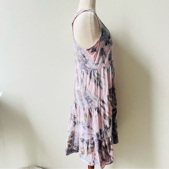 Dharma Trading Co. Womens XL Dress Tie-Dye Pink & Blue Boho Sleeveless Tank - Picture 2 of 5